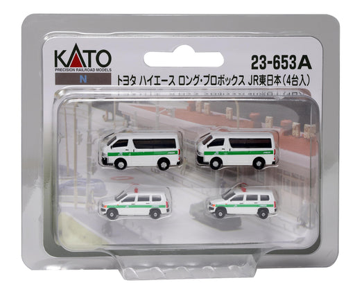 Kato N Gauge Toyota Hiace Long Pro Box JR East 23-653A 4 Unit Railway Model Set- Japan Figure Store - #1 Bring To You The Best Japanese Goods