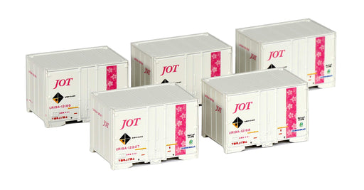 Kato N Gauge 5-Piece Ur19A Container Railway Model Nippon Oil & Sakura Obi- Japan Figure Store - #1 Bring To You The Best Japanese Goods