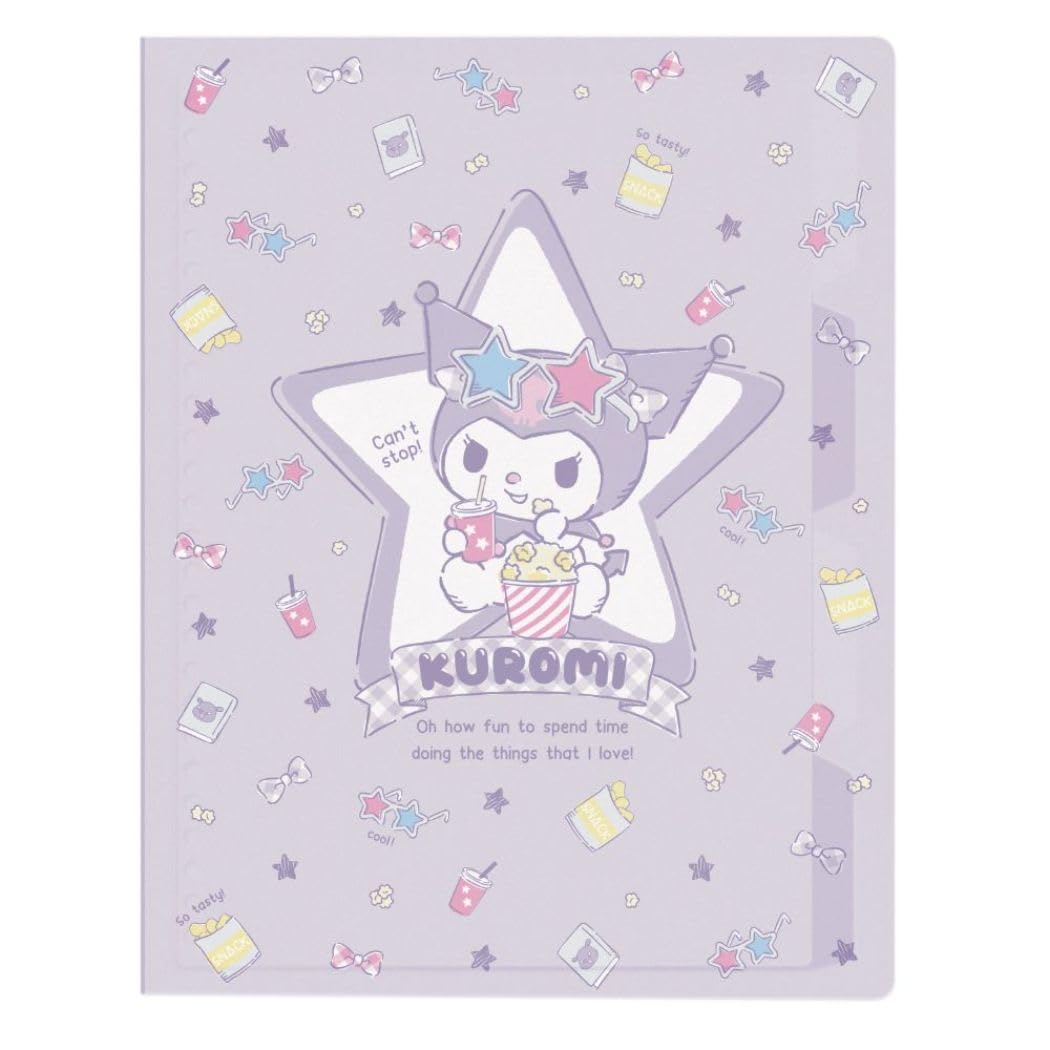M-Plan Kuromi B5 26-Hole Binder Japan Sanrio New Semester Stationery Character Goods- Japan Figure Store - #1 Bring To You The Best Japanese Goods