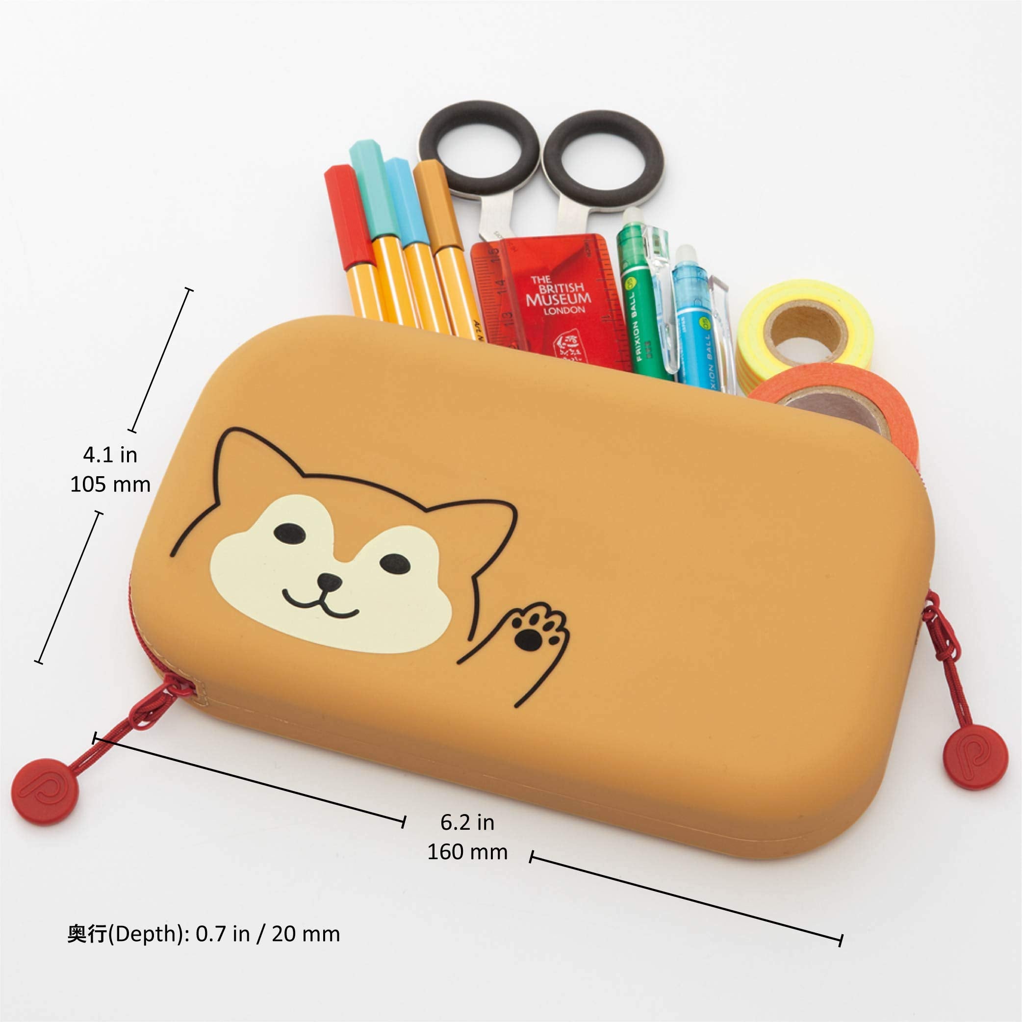 Lihit Lab Japan Zipper Pouch Punilabo Kuroneko A7716-3- Japan Figure Store - #1 Bring To You The Best Japanese Goods