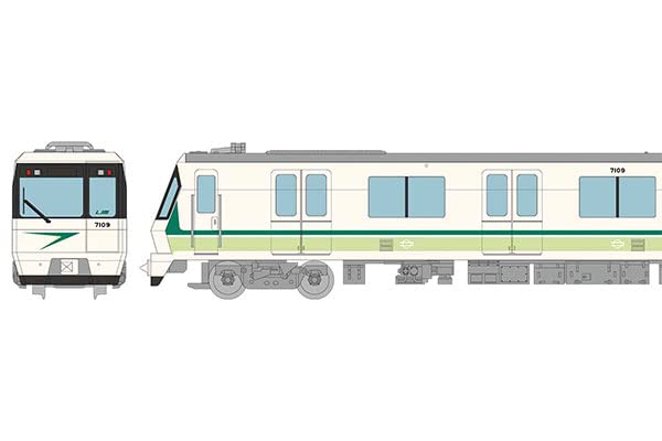 TOMYTEC Linear Subway Osaka Municipal Transportation Bureau Series 70 Early Car Nagahori Tsurumi-Ryokuchi Line/09 Configuration Green 4 Cars Set A N Scale- Japan Figure Store - #1 Bring To You The Best Japanese Goods