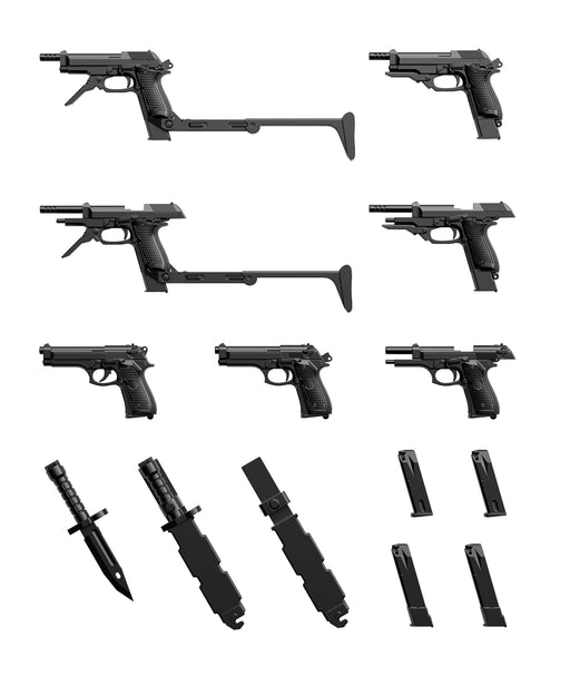 TOMYTEC La049 Military Series Little Armory M9 & M93R Type 1/12 Scale Kit- Japan Figure Store - #1 Bring To You The Best Japanese Goods