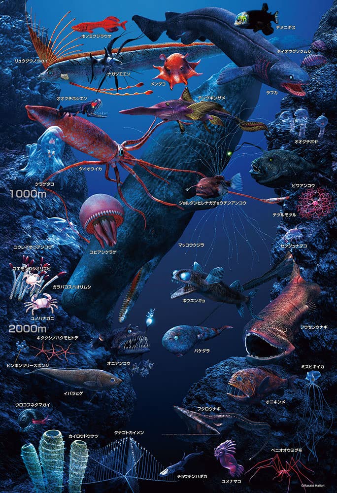 BEVERLY L74-191 Jigsaw Puzzle Creatures Of The Deep Sea In Japanese 150 L-Pieces- Japan Figure Store - #1 Bring To You The Best Japanese Goods