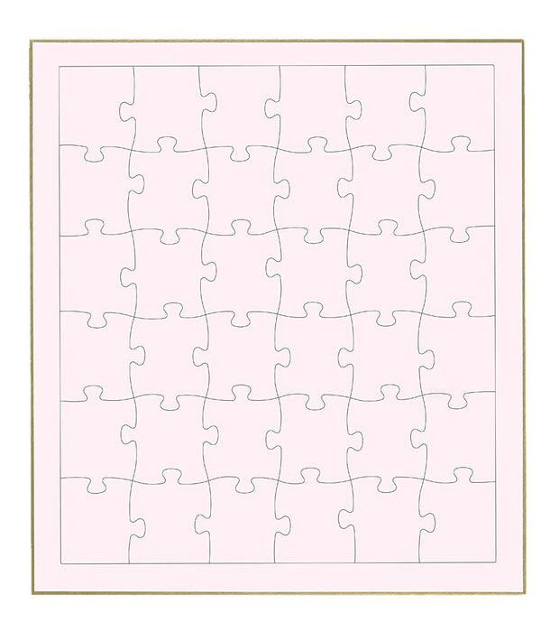 Beverly Jigsaw Puzzle WP-002 Signature Board Jigsaw Pink (36 Pieces) Blank Puzzle- Japan Figure Store - #1 Bring To You The Best Japanese Goods