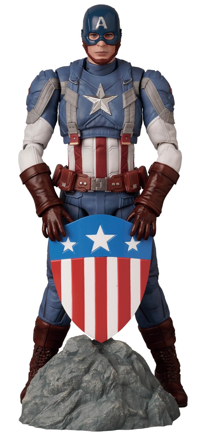 Medicom Toy Mafex No.220 Captain America Classic Suit Action Figure 160Mm Japan- Japan Figure Store - #1 Bring To You The Best Japanese Goods