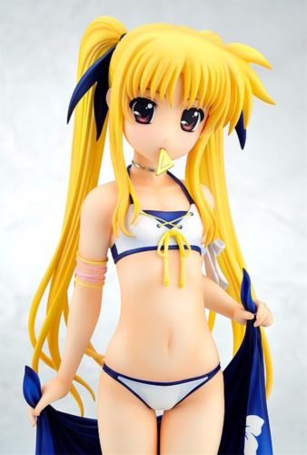 Magical Girl Lyrical Nanoha Fate Testarossa Swimsuit Ver 1/4 Pvc Figure Gift- Japan Figure Store - #1 Bring To You The Best Japanese Goods