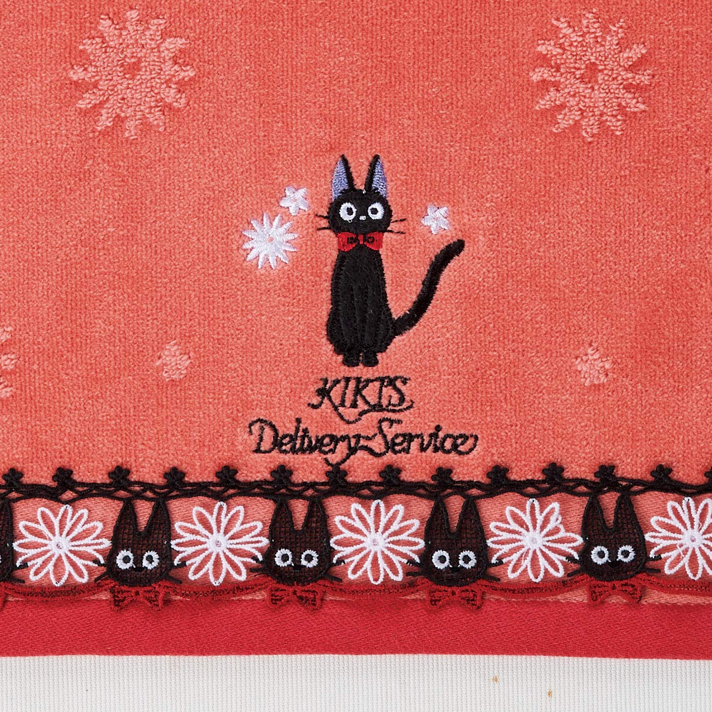 MARUSHIN - Studio Ghibli Mini Towel Kiki'S Delivery Service Lace Jiji- Japan Figure Store - #1 Bring To You The Best Japanese Goods