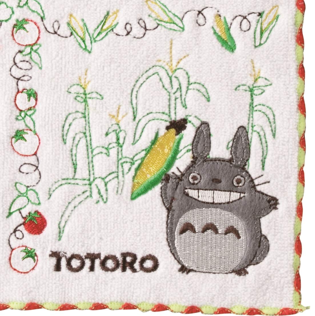 Marushin Hand Towel Ghibli Totoro 25X25Cm Vegetables Embroidery Japan- Japan Figure Store - #1 Bring To You The Best Japanese Goods