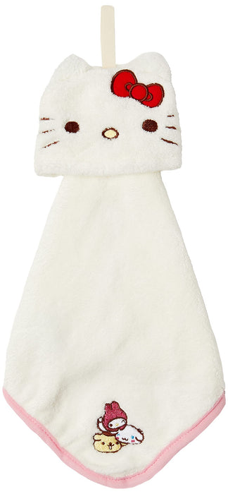Marushin Loop Towel Micro Material Micro Hello Kitty 9.5x12/25x25cm 3065012900- Japan Figure Store - #1 Bring To You The Best Japanese Goods
