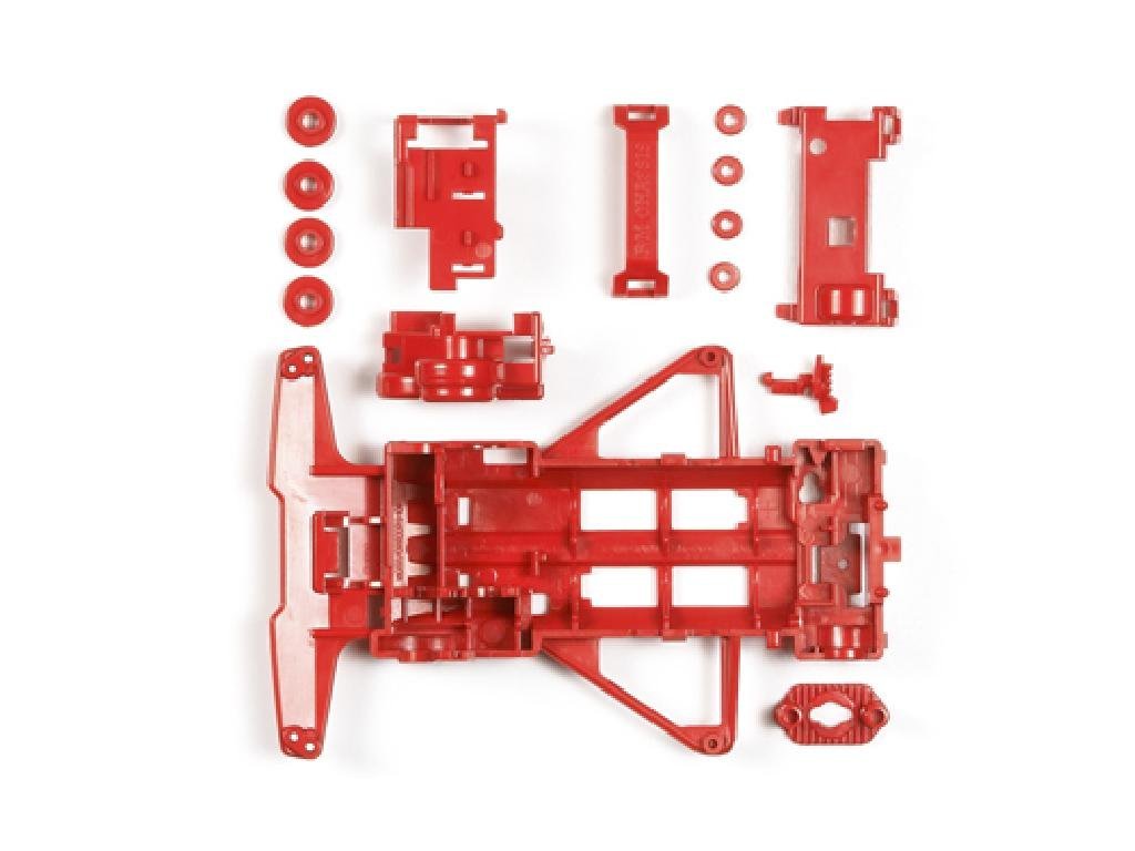 TAMIYA 95243 Mini 4Wd Fm Reinforced Chassis Red- Japan Figure Store - #1 Bring To You The Best Japanese Goods
