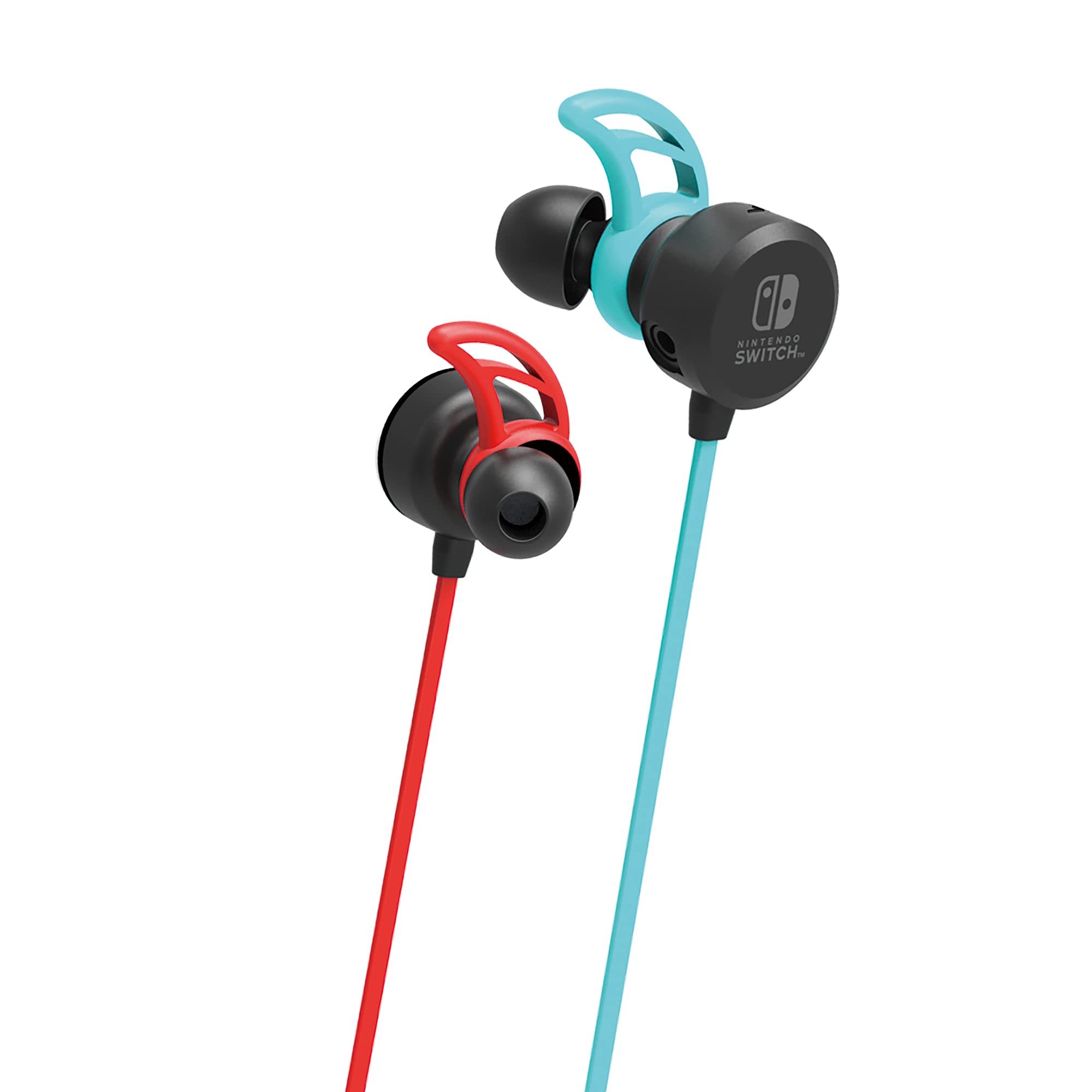 HORI Gaming Headset In-Ear For Nintendo Switch Neon Blue X Neon Red- Japan Figure Store - #1 Bring To You The Best Japanese Goods