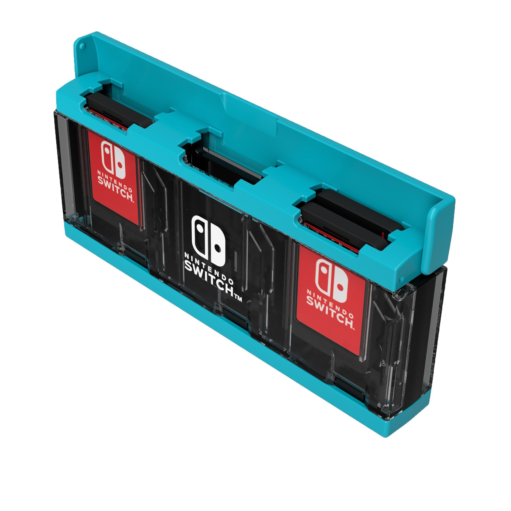 HORI Push Card Case For Nintendo Switch 6 Slots Neon Blue- Japan Figure Store - #1 Bring To You The Best Japanese Goods