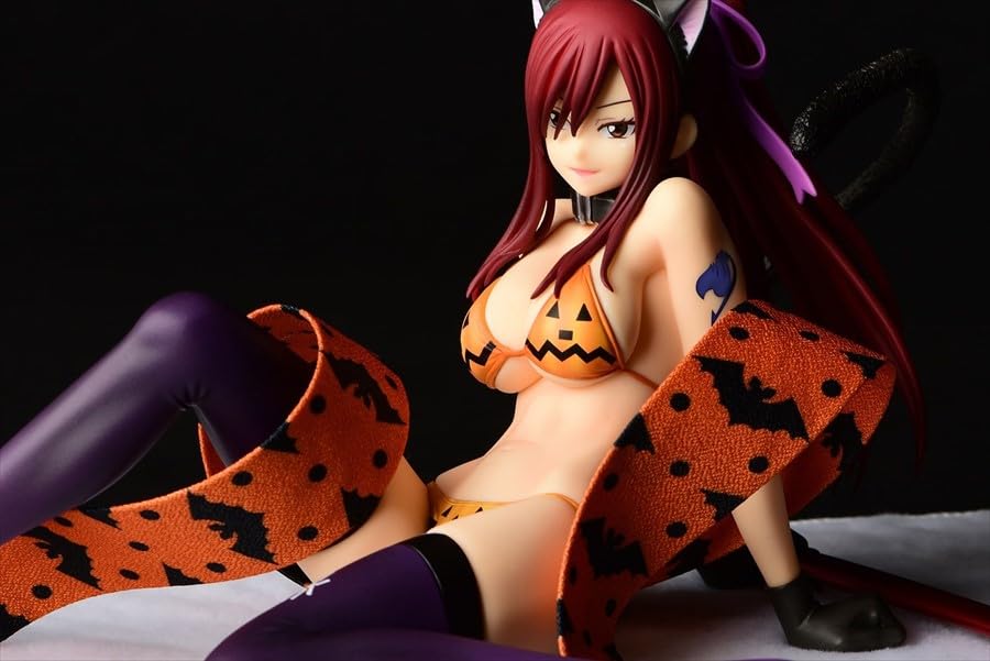 Orcatoys Fairy Tail Erza Scarlet Halloween Cat 1/6 Figure 250mm PVC- Japan Figure Store - #1 Bring To You The Best Japanese Goods