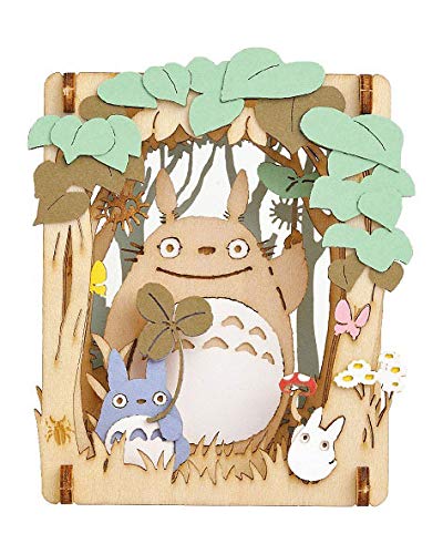 ENSKY Paper Theater Pt-W03 Wood Style Studio Ghibli My Neighbor Totoro A Time In A Shade- Japan Figure Store - #1 Bring To You The Best Japanese Goods