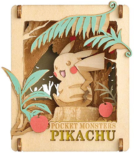 ENSKY Paper Theater Pt-W05 Wood Style Pokemon Pikachuu- Japan Figure Store - #1 Bring To You The Best Japanese Goods