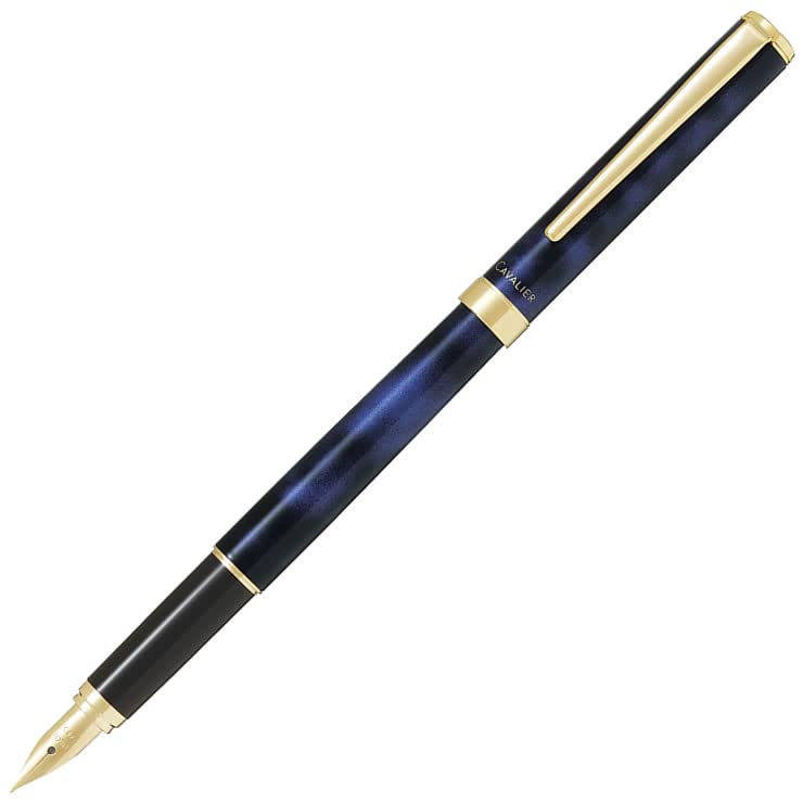 Pilot Fountain Pen Cavalier Japan (Medium Pt) Black & Blue Fcan-5Sr-Blm- Japan Figure Store - #1 Bring To You The Best Japanese Goods
