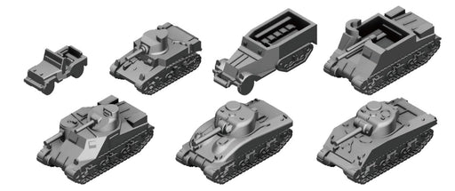 Pit-Road 1/700 Mi Series Wwii American Military Vehicle Set 1 Japan Plastic Model Mi07- Japan Figure Store - #1 Bring To You The Best Japanese Goods