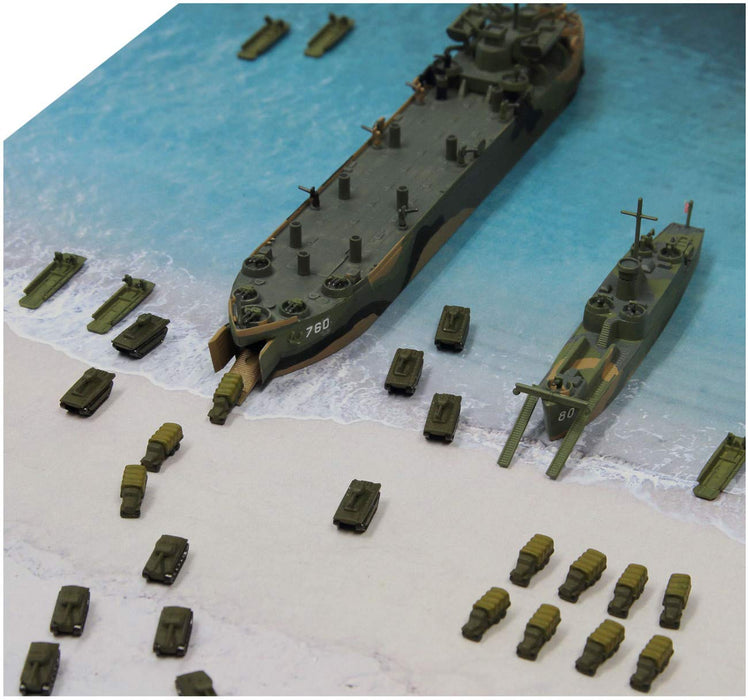 Pit Road 1/700 Sps Series World War Ii Iwo Jima Landing Operation Scene Paper Base (290 X 185Mm 2 Sheets) Plastic Model Sps04- Japan Figure Store - #1 Bring To You The Best Japanese Goods