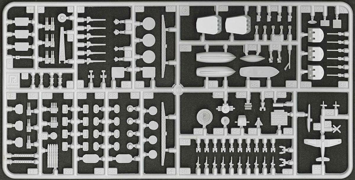 Pit-Road 1/700 Skywave Series Wwii Us Navy Ship Equipment Set 2 Brass 35.6Cm Gun Barrel With 12 Plastic Model Parts E09B- Japan Figure Store - #1 Bring To You The Best Japanese Goods