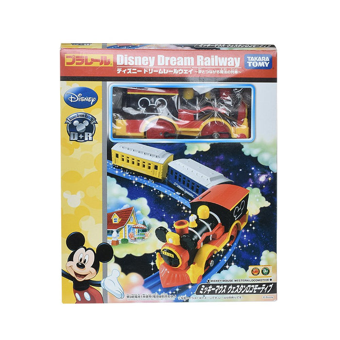TAKARA TOMY Pla-Rail Plarail Disney Dream Railway Mickey Western Locomotive 497127- Japan Figure Store - #1 Bring To You The Best Japanese Goods