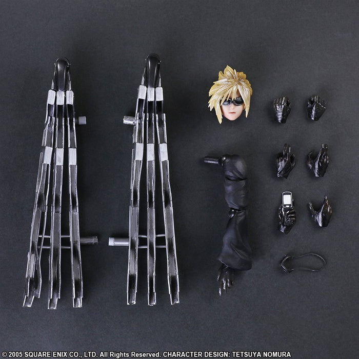 Play Arts Kai Final Fantasy Vii Advent Children Cloud Strife Fenrir Pvc Painted Action Figure- Japan Figure Store - #1 Bring To You The Best Japanese Goods