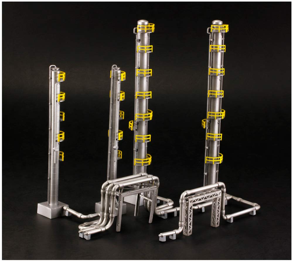 PLUM Plastic Kit Pp080 Industrial Area B Distillation Tower Non-Scale- Japan Figure Store - #1 Bring To You The Best Japanese Goods