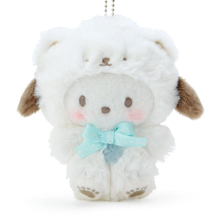Sanrio Pochacco Mascot Holder (Fluffy Snow Design)- Japan Figure Store - #1 Bring To You The Best Japanese Goods