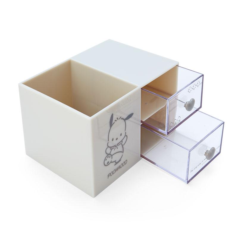 Sanrio Pochacco Plastic Chest With Pen Stand (Calm Color)- Japan Figure Store - #1 Bring To You The Best Japanese Goods