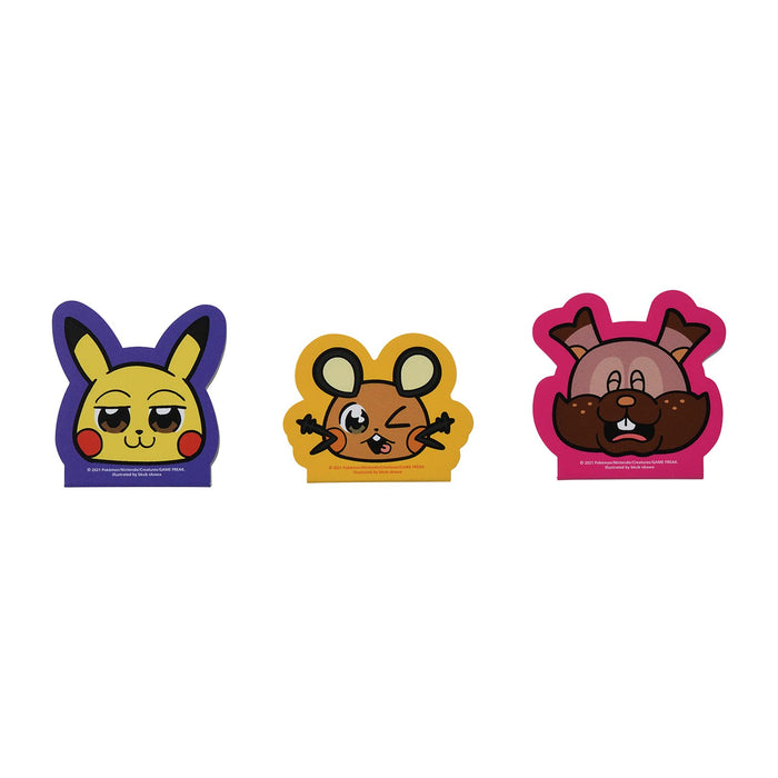 POKEMON CENTER ORIGINAL Die-Cut Face Memo Set Pikachoose- Japan Figure Store - #1 Bring To You The Best Japanese Goods