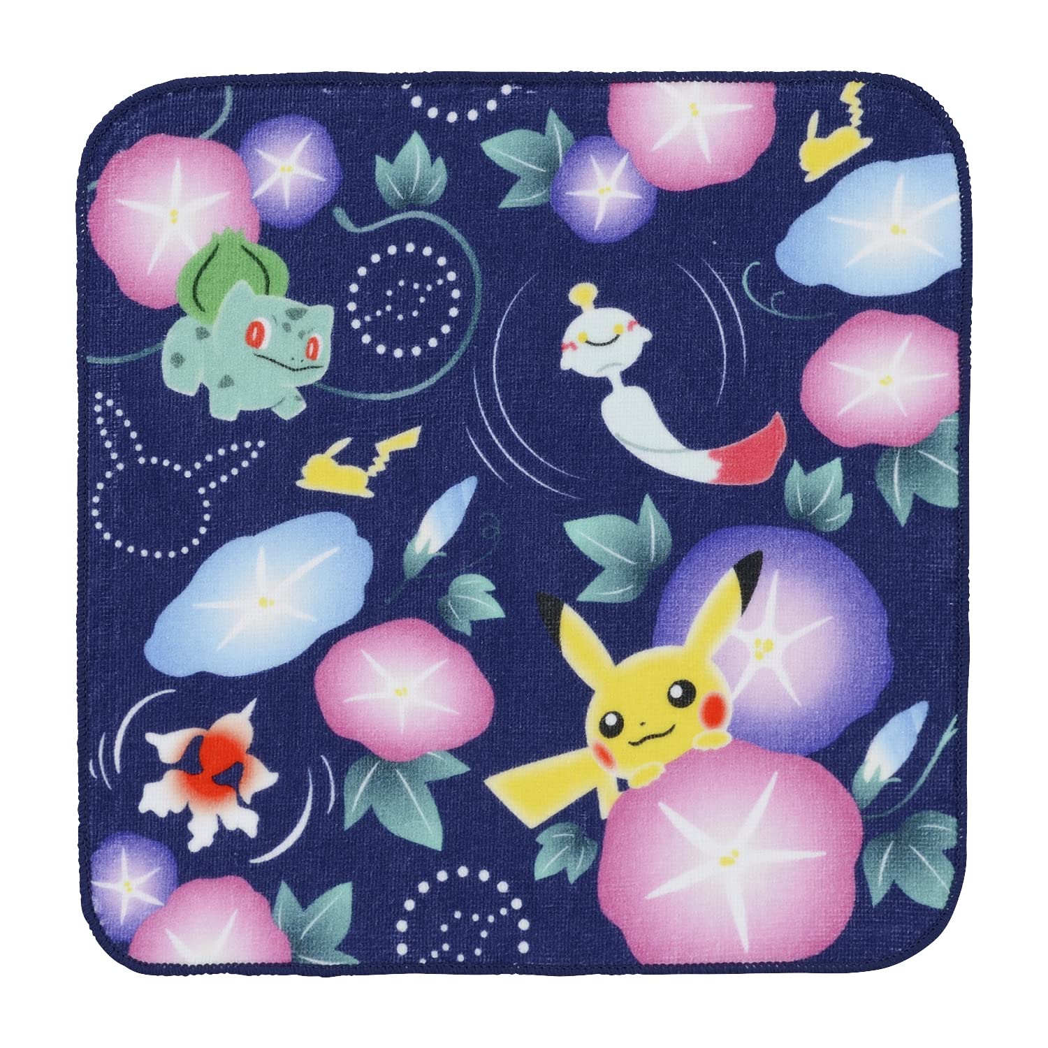 POKEMON CENTER ORIGINAL - Hand Towel 4 Seasons Series Pikachu With Morning Glory- Japan Figure Store - #1 Bring To You The Best Japanese Goods