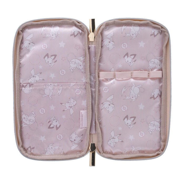 Pokemon Center Original Makeup Brush Set With Pouch Pikachu Raichu Pichu- Japan Figure Store - #1 Bring To You The Best Japanese Goods