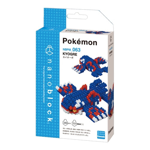 Pokemon Center Original Nanoblock Kyogre Japan Figure 4972825216781