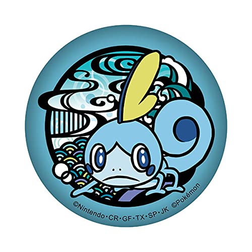 POKEMON CENTER ORIGINAL - Glitter Tin Badge Sobble- Japan Figure Store - #1 Bring To You The Best Japanese Goods