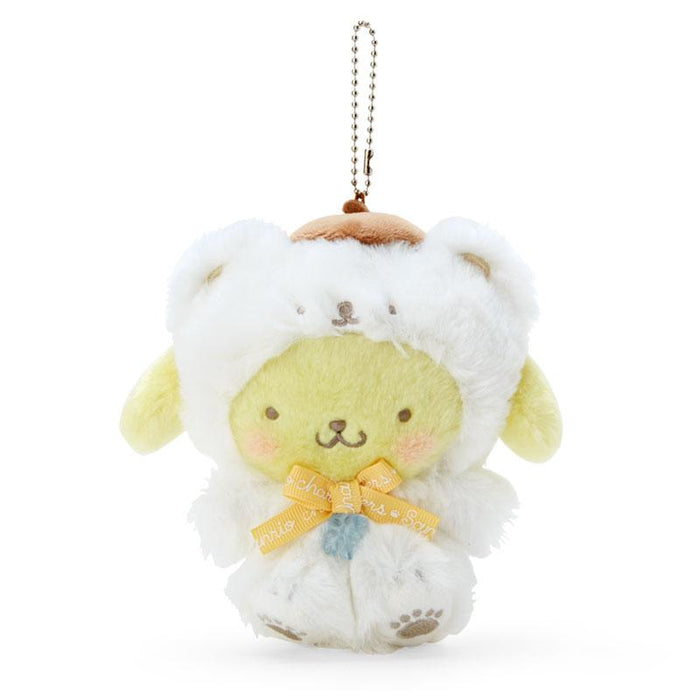 Sanrio Pompompurin Mascot Holder (Fluffy Snow Design)- Japan Figure Store - #1 Bring To You The Best Japanese Goods