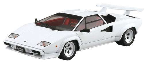 Qingdao Bunka Kyozaisha 1/24 The Supercar Series No.9 1985 Lamborghini Countach 5000Qv Plastic Model- Japan Figure Store - #1 Bring To You The Best Japanese Goods