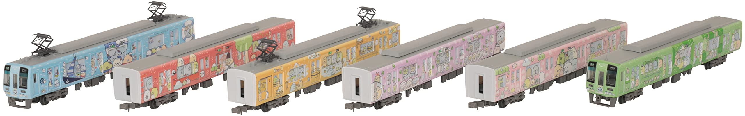 Tomytec Japan Railway Collection Iron Collection Nankai Electric Railway 1000 Series Sumikko Gurashi Wrapping 6 Car Set Diorama 316596- Japan Figure Store - #1 Bring To You The Best Japanese Goods