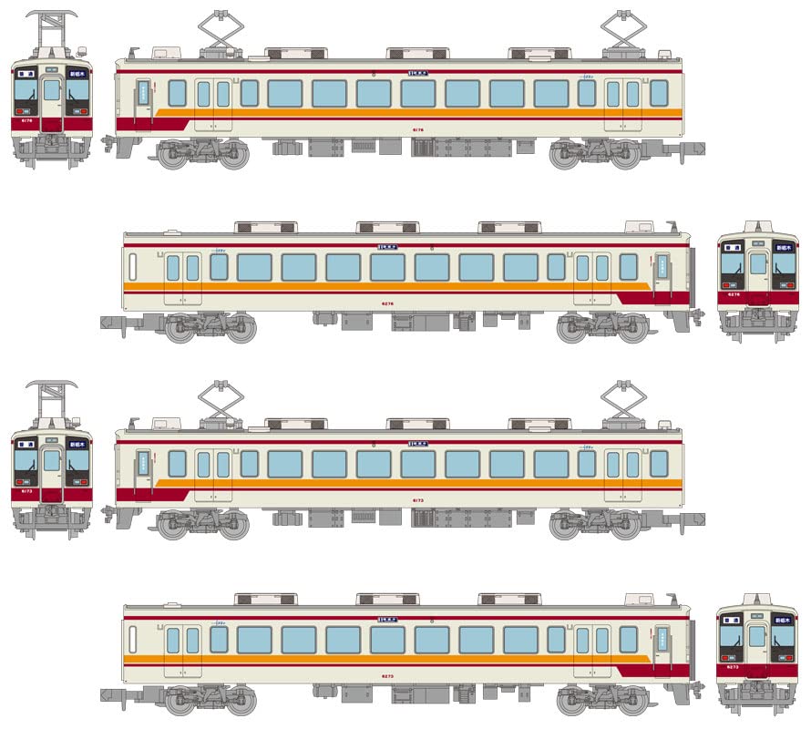 TOMYTEC Goodbye Tobu Railway Series 6050 From Aizu Tajima To Shin-Tochigi 4 Cars Set N Scale- Japan Figure Store - #1 Bring To You The Best Japanese Goods