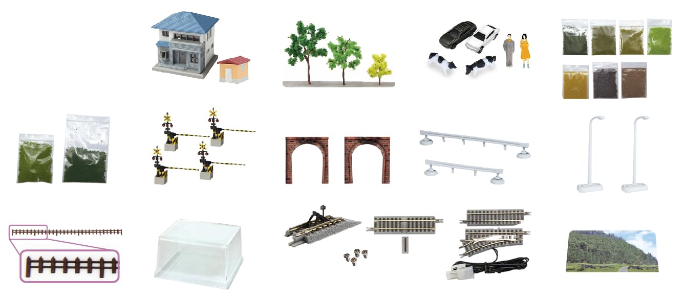 Rokuhan Z Gauge Mini Layout Set Tunnel Scene Set 2 - Japan Model Railroad Supplies- Japan Figure Store - #1 Bring To You The Best Japanese Goods
