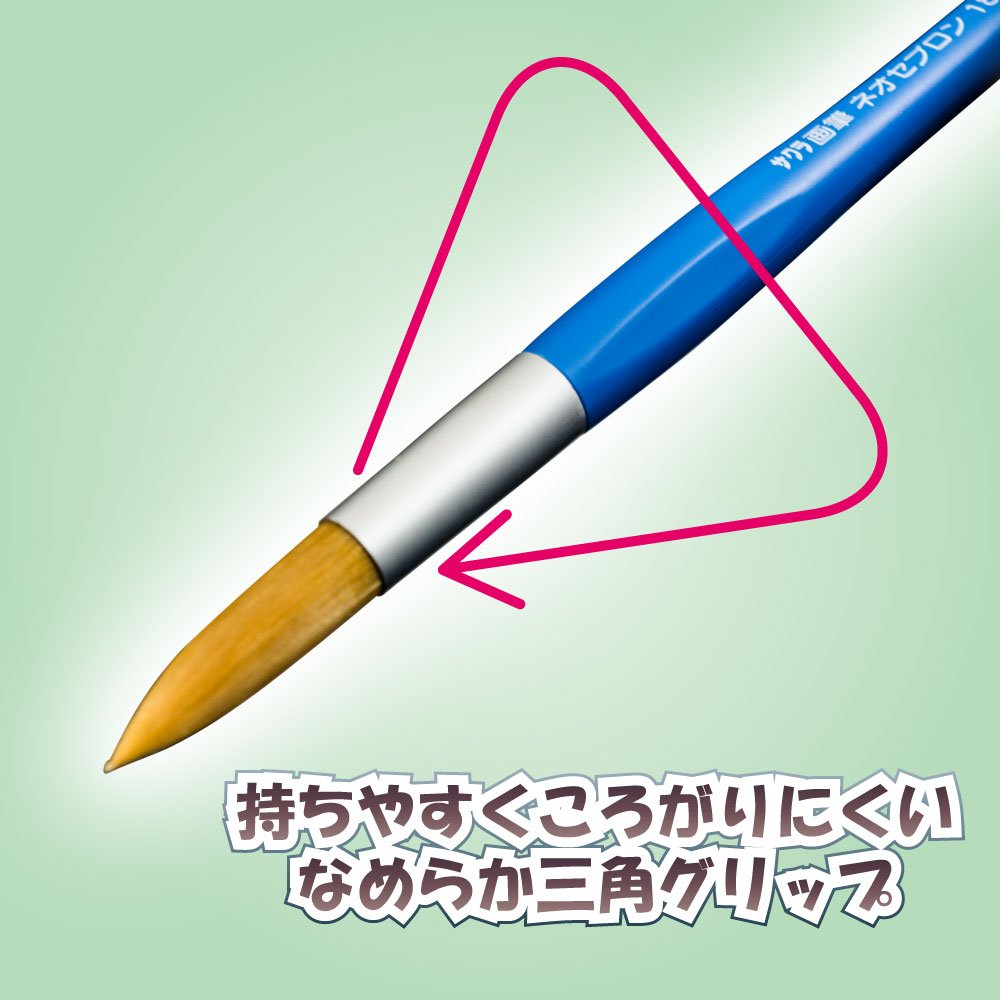 Sakura Crepas Japan Painting Brush Neo Sebron Round No.6 10 Brushes- Japan Figure Store - #1 Bring To You The Best Japanese Goods