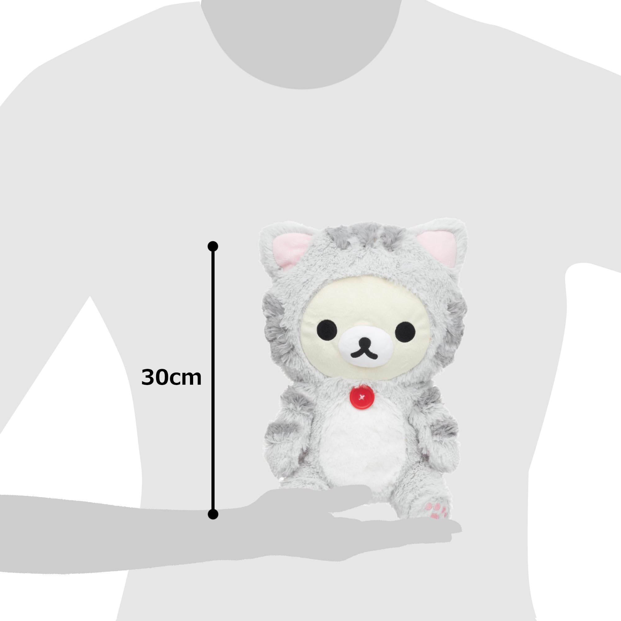 San-X H282 Cat Head Cover Korilakkuma 650- Japan Figure Store - #1 Bring To You The Best Japanese Goods