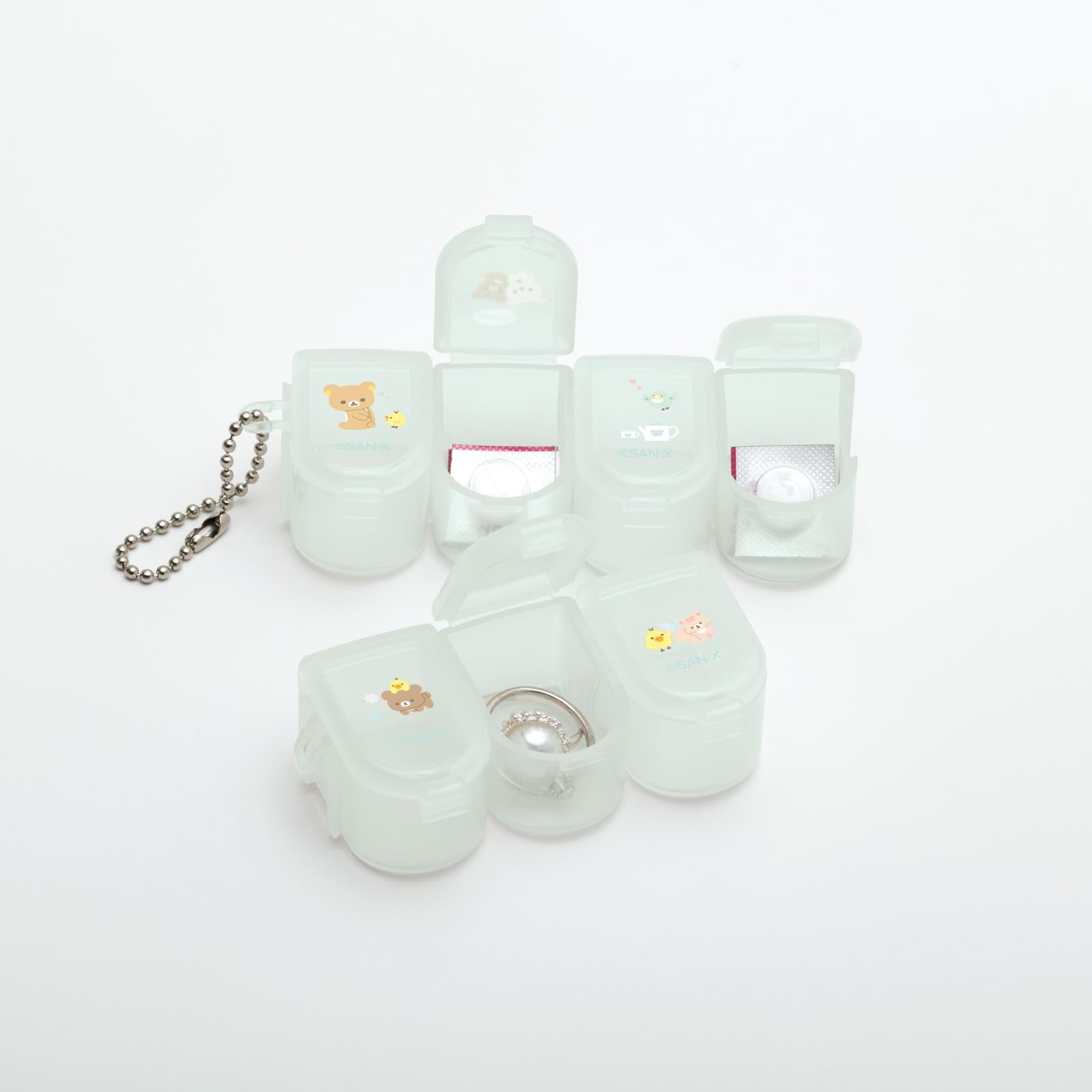 San-X Green Rilakkuma Character Mix Pill Case FB54401- Japan Figure Store - #1 Bring To You The Best Japanese Goods