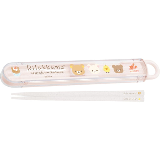 San-X Rilakkuma Chopsticks with Storage Box - Compact and Durable- Japan Figure Store - #1 Bring To You The Best Japanese Goods