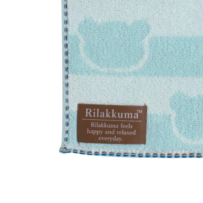 San-X Rilakkuma Blue Mini Towel Compact Size Product Code CM16901- Japan Figure Store - #1 Bring To You The Best Japanese Goods