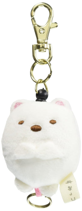 SAN-X Sumikko Gurashi Plush Reel Keychain Shirokuma- Japan Figure Store - #1 Bring To You The Best Japanese Goods