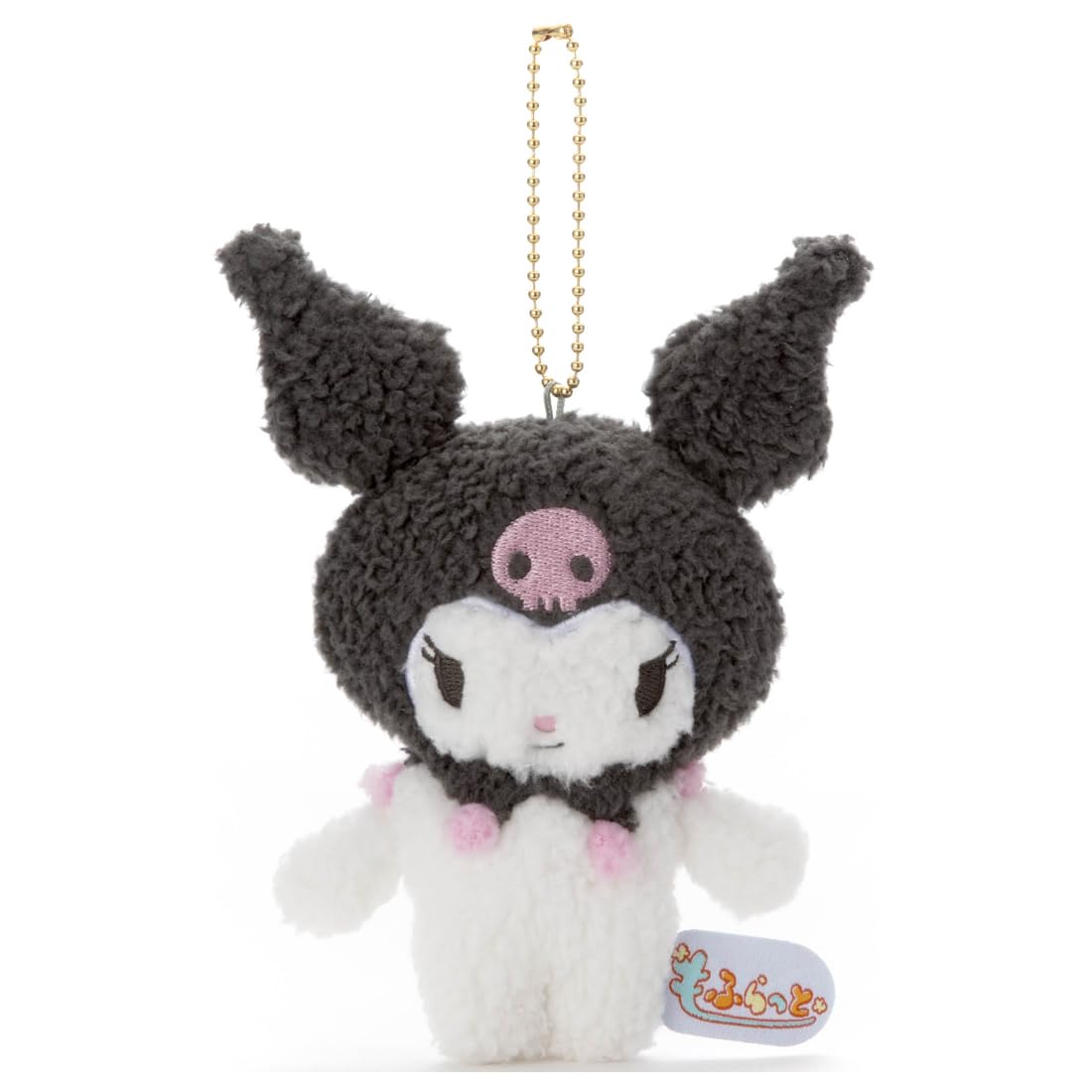 Takaratomy Arts Sanrio Kuromi Plush Toy 16cm Ball Chain Mascot- Japan Figure Store - #1 Bring To You The Best Japanese Goods