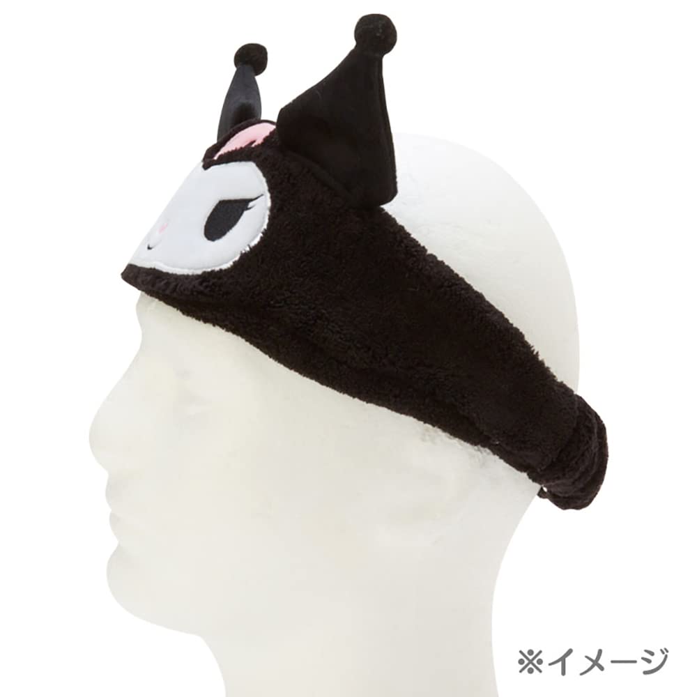 Sanrio Hair Band Hair Turban Headband Black Kuromi Kuromi Face Wash Makeup Free Size Girl Character 986216 Sanrio- Japan Figure Store - #1 Bring To You The Best Japanese Goods
