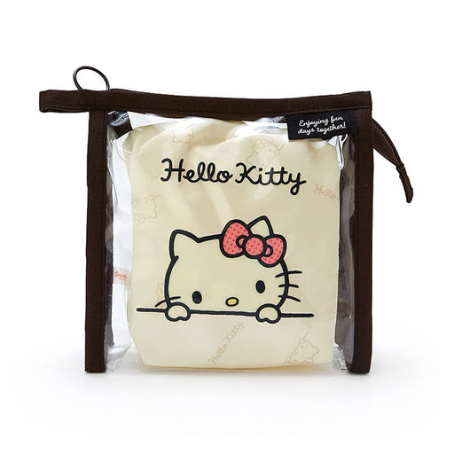 Sanrio 339555 Hello Kitty Clear Pouch With Drawstring Simple Design - Hello Kitty Clear Pouch- Japan Figure Store - #1 Bring To You The Best Japanese Goods