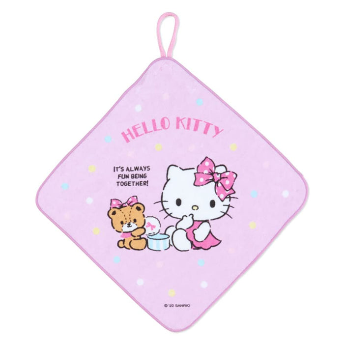 SANRIO Hand Towel With Loop Set 3 Pcs Hello Kitty- Japan Figure Store - #1 Bring To You The Best Japanese Goods
