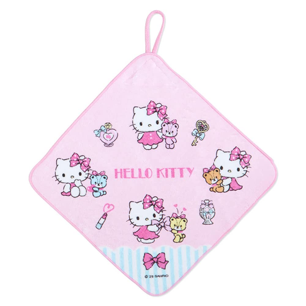 SANRIO Hand Towel With Loop Set 3 Pcs Hello Kitty- Japan Figure Store - #1 Bring To You The Best Japanese Goods