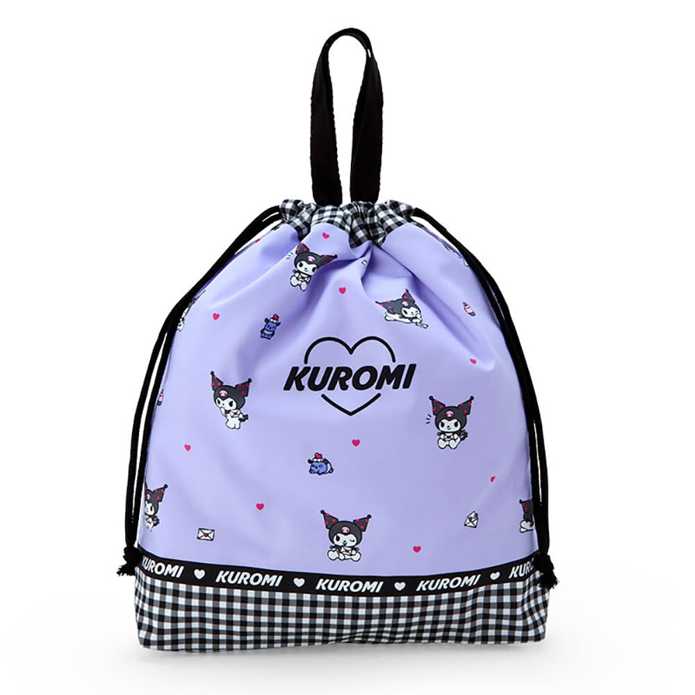 Sanrio Kuromi Japan Drawstring Bag With Handle 256005- Japan Figure Store - #1 Bring To You The Best Japanese Goods